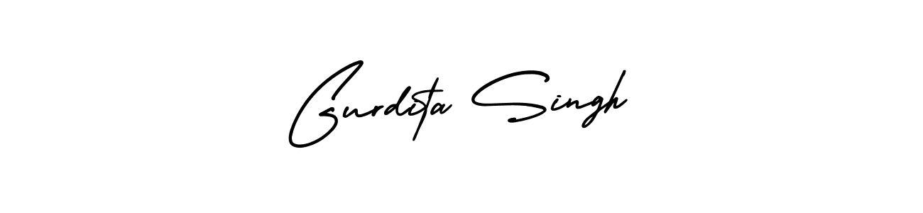 Make a beautiful signature design for name Gurdita Singh. With this signature (AmerikaSignatureDemo-Regular) style, you can create a handwritten signature for free. Gurdita Singh signature style 3 images and pictures png