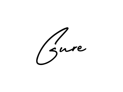 You should practise on your own different ways (AmerikaSignatureDemo-Regular) to write your name (Gure) in signature. don't let someone else do it for you. Gure signature style 3 images and pictures png