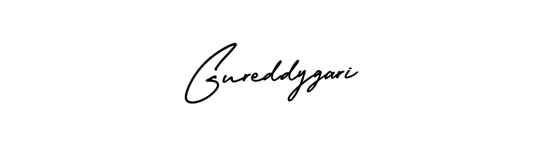 Design your own signature with our free online signature maker. With this signature software, you can create a handwritten (AmerikaSignatureDemo-Regular) signature for name Gureddygari. Gureddygari signature style 3 images and pictures png