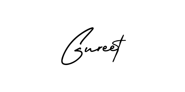 This is the best signature style for the Gureet name. Also you like these signature font (AmerikaSignatureDemo-Regular). Mix name signature. Gureet signature style 3 images and pictures png