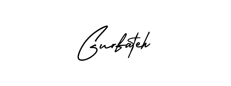 Gurfateh stylish signature style. Best Handwritten Sign (AmerikaSignatureDemo-Regular) for my name. Handwritten Signature Collection Ideas for my name Gurfateh. Gurfateh signature style 3 images and pictures png