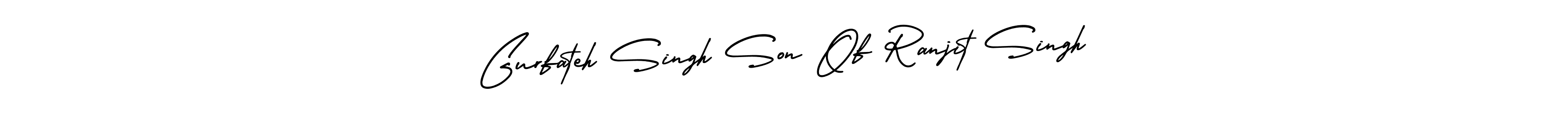 How to make Gurfateh Singh Son Of Ranjit Singh name signature. Use AmerikaSignatureDemo-Regular style for creating short signs online. This is the latest handwritten sign. Gurfateh Singh Son Of Ranjit Singh signature style 3 images and pictures png