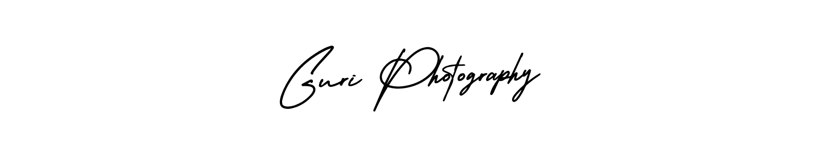 How to make Guri Photography name signature. Use AmerikaSignatureDemo-Regular style for creating short signs online. This is the latest handwritten sign. Guri Photography signature style 3 images and pictures png