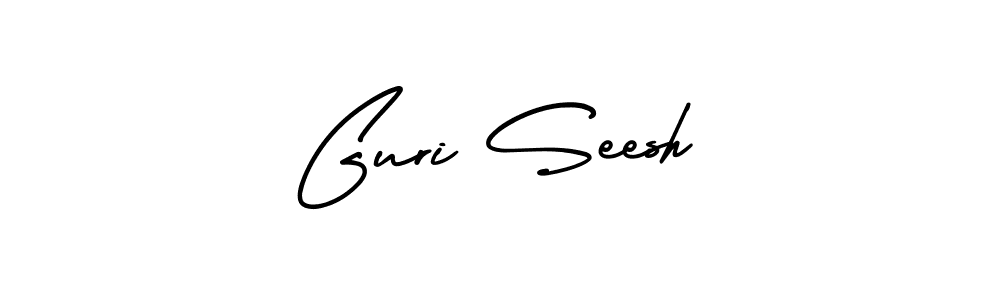Use a signature maker to create a handwritten signature online. With this signature software, you can design (AmerikaSignatureDemo-Regular) your own signature for name Guri Seesh. Guri Seesh signature style 3 images and pictures png