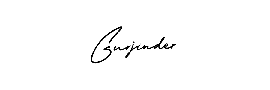 The best way (AmerikaSignatureDemo-Regular) to make a short signature is to pick only two or three words in your name. The name Gurjinder include a total of six letters. For converting this name. Gurjinder signature style 3 images and pictures png