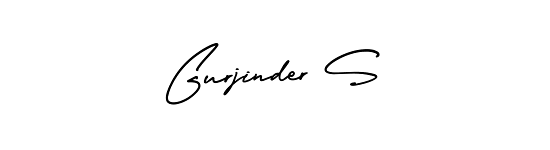 Gurjinder S stylish signature style. Best Handwritten Sign (AmerikaSignatureDemo-Regular) for my name. Handwritten Signature Collection Ideas for my name Gurjinder S. Gurjinder S signature style 3 images and pictures png