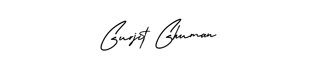 Use a signature maker to create a handwritten signature online. With this signature software, you can design (AmerikaSignatureDemo-Regular) your own signature for name Gurjit Ghuman. Gurjit Ghuman signature style 3 images and pictures png