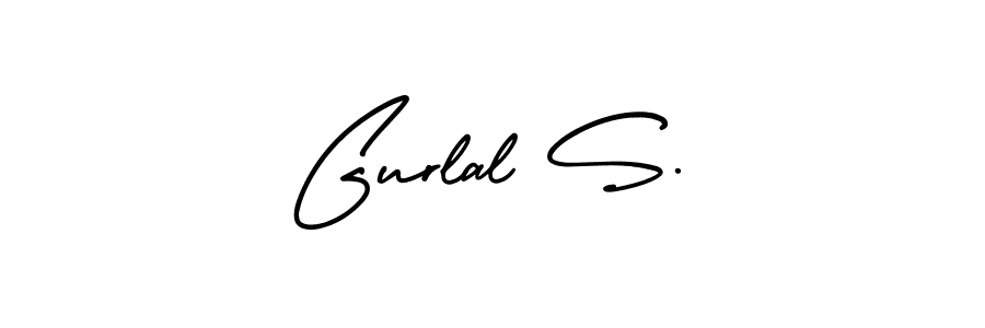 How to make Gurlal S. name signature. Use AmerikaSignatureDemo-Regular style for creating short signs online. This is the latest handwritten sign. Gurlal S. signature style 3 images and pictures png