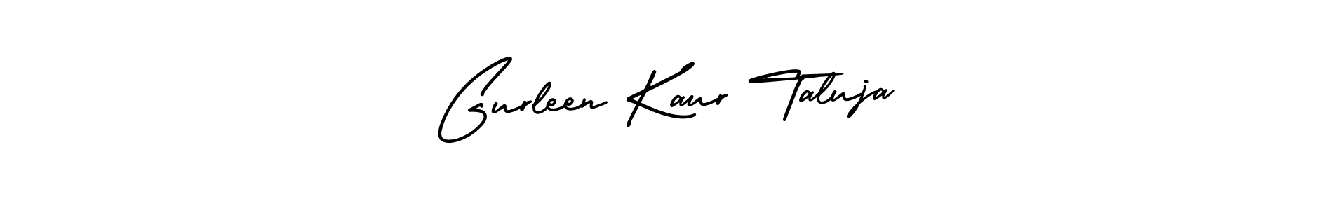 How to make Gurleen Kaur Taluja name signature. Use AmerikaSignatureDemo-Regular style for creating short signs online. This is the latest handwritten sign. Gurleen Kaur Taluja signature style 3 images and pictures png