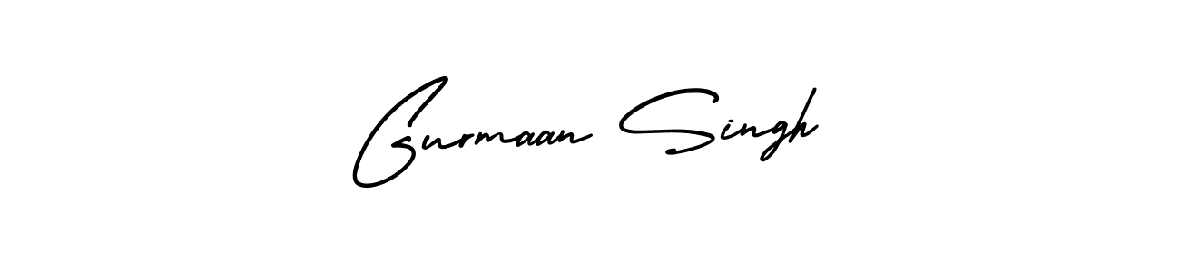 The best way (AmerikaSignatureDemo-Regular) to make a short signature is to pick only two or three words in your name. The name Gurmaan Singh include a total of six letters. For converting this name. Gurmaan Singh signature style 3 images and pictures png