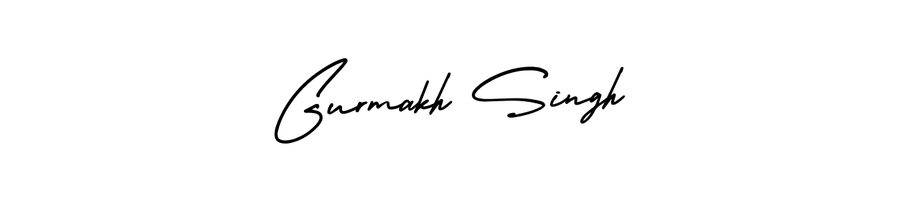 Make a beautiful signature design for name Gurmakh Singh. With this signature (AmerikaSignatureDemo-Regular) style, you can create a handwritten signature for free. Gurmakh Singh signature style 3 images and pictures png