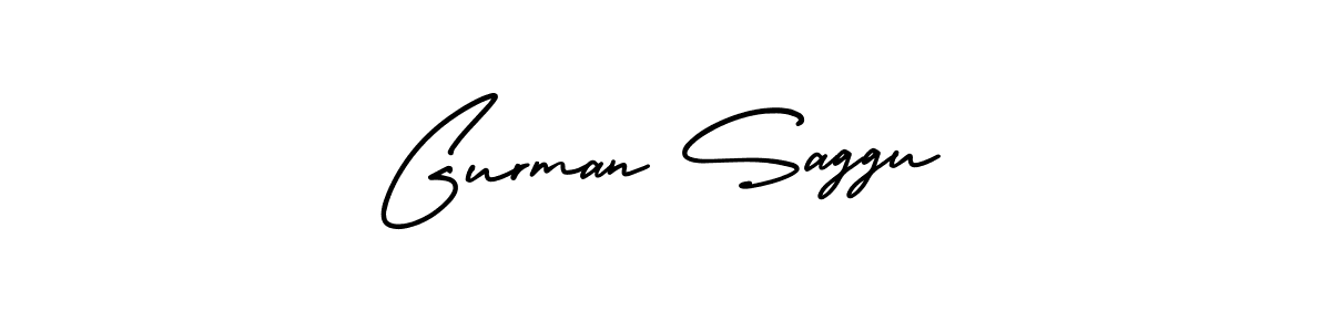 Use a signature maker to create a handwritten signature online. With this signature software, you can design (AmerikaSignatureDemo-Regular) your own signature for name Gurman Saggu. Gurman Saggu signature style 3 images and pictures png