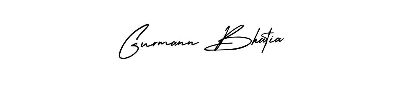 Use a signature maker to create a handwritten signature online. With this signature software, you can design (AmerikaSignatureDemo-Regular) your own signature for name Gurmann Bhatia. Gurmann Bhatia signature style 3 images and pictures png