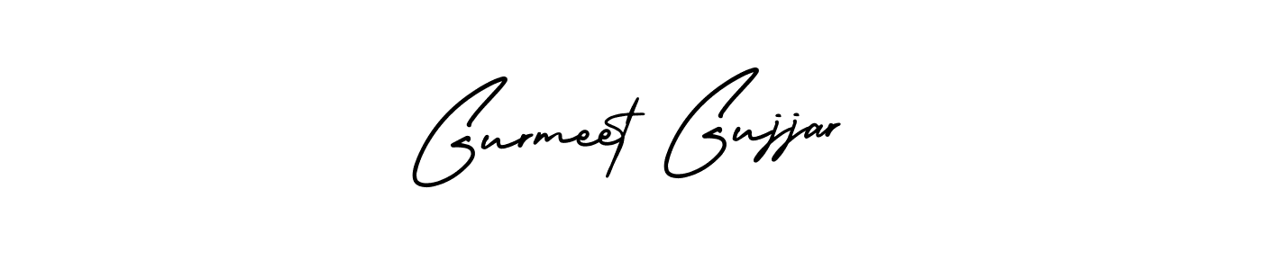 Gurmeet Gujjar stylish signature style. Best Handwritten Sign (AmerikaSignatureDemo-Regular) for my name. Handwritten Signature Collection Ideas for my name Gurmeet Gujjar. Gurmeet Gujjar signature style 3 images and pictures png