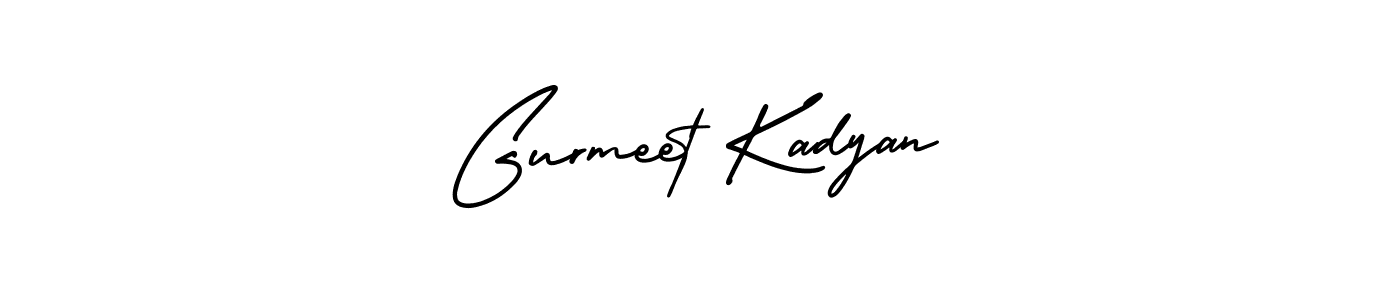 You should practise on your own different ways (AmerikaSignatureDemo-Regular) to write your name (Gurmeet Kadyan) in signature. don't let someone else do it for you. Gurmeet Kadyan signature style 3 images and pictures png