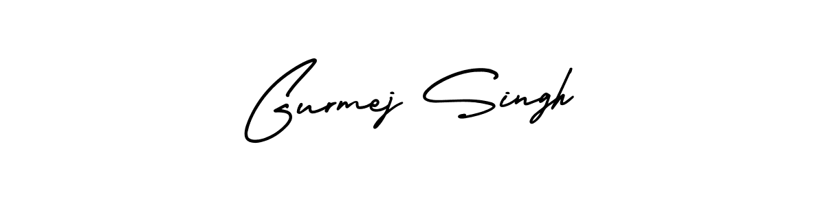 How to make Gurmej Singh name signature. Use AmerikaSignatureDemo-Regular style for creating short signs online. This is the latest handwritten sign. Gurmej Singh signature style 3 images and pictures png