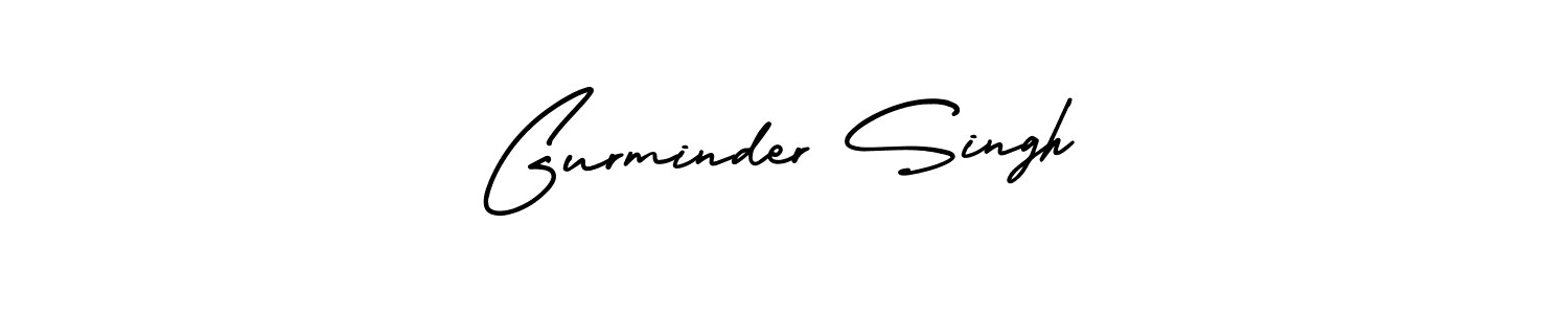 How to make Gurminder Singh name signature. Use AmerikaSignatureDemo-Regular style for creating short signs online. This is the latest handwritten sign. Gurminder Singh signature style 3 images and pictures png