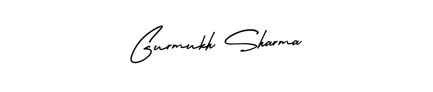 Gurmukh Sharma stylish signature style. Best Handwritten Sign (AmerikaSignatureDemo-Regular) for my name. Handwritten Signature Collection Ideas for my name Gurmukh Sharma. Gurmukh Sharma signature style 3 images and pictures png