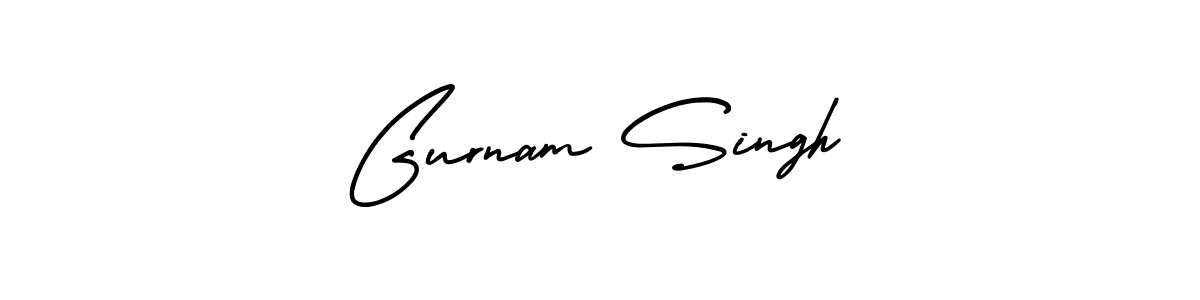 How to make Gurnam Singh name signature. Use AmerikaSignatureDemo-Regular style for creating short signs online. This is the latest handwritten sign. Gurnam Singh signature style 3 images and pictures png