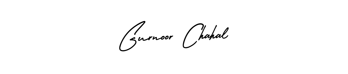 Make a beautiful signature design for name Gurnoor Chahal. With this signature (AmerikaSignatureDemo-Regular) style, you can create a handwritten signature for free. Gurnoor Chahal signature style 3 images and pictures png