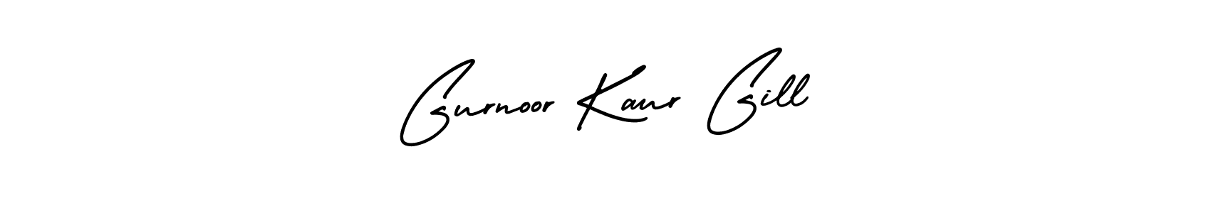 Design your own signature with our free online signature maker. With this signature software, you can create a handwritten (AmerikaSignatureDemo-Regular) signature for name Gurnoor Kaur Gill. Gurnoor Kaur Gill signature style 3 images and pictures png