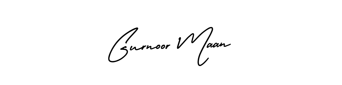 Create a beautiful signature design for name Gurnoor Maan. With this signature (AmerikaSignatureDemo-Regular) fonts, you can make a handwritten signature for free. Gurnoor Maan signature style 3 images and pictures png