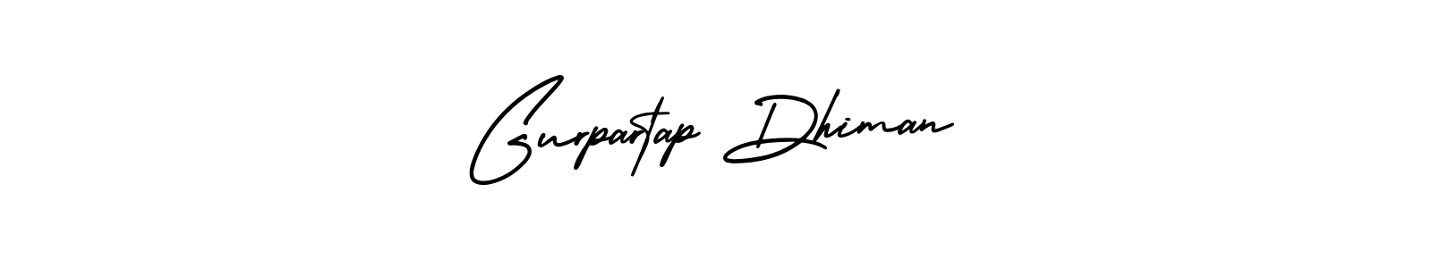 How to make Gurpartap Dhiman name signature. Use AmerikaSignatureDemo-Regular style for creating short signs online. This is the latest handwritten sign. Gurpartap Dhiman signature style 3 images and pictures png