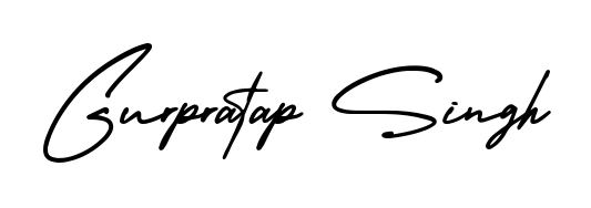 Express your personality with a custom Gurpratap Singh signature crafted with AmerikaSignatureDemo-Regular typography. Free transparent PNG download available. Gurpratap Singh signature style 3 images and pictures png