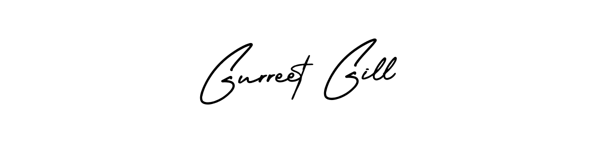 How to make Gurreet Gill signature? AmerikaSignatureDemo-Regular is a professional autograph style. Create handwritten signature for Gurreet Gill name. Gurreet Gill signature style 3 images and pictures png