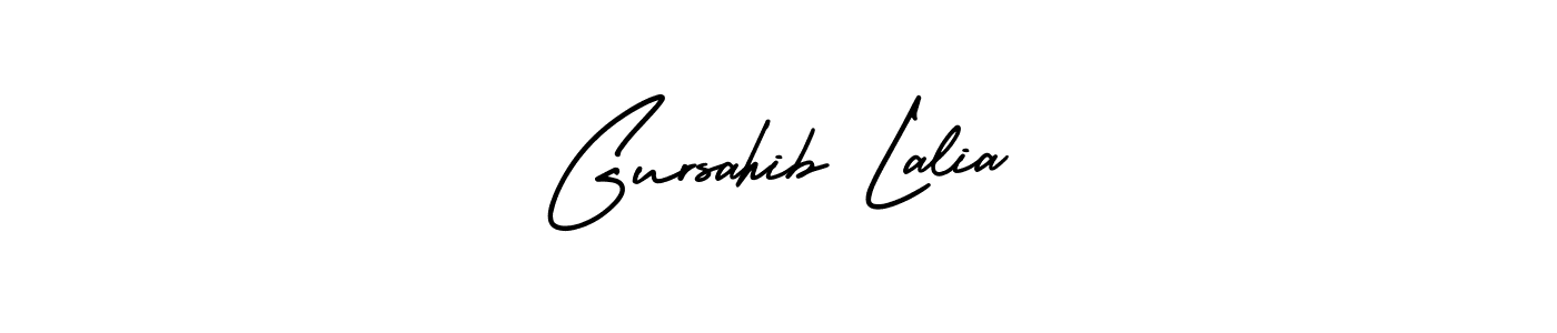 This is the best signature style for the Gursahib Lalia name. Also you like these signature font (AmerikaSignatureDemo-Regular). Mix name signature. Gursahib Lalia signature style 3 images and pictures png