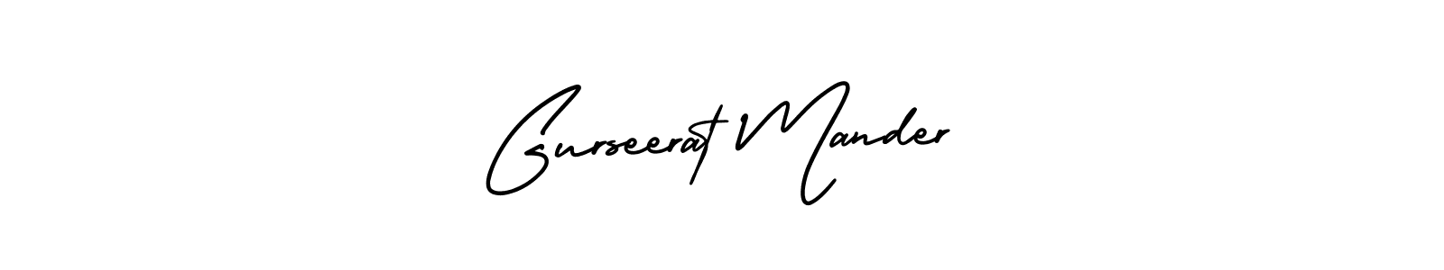 Make a beautiful signature design for name Gurseerat Mander. Use this online signature maker to create a handwritten signature for free. Gurseerat Mander signature style 3 images and pictures png