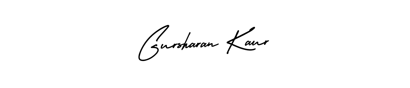 How to make Gursharan Kaur name signature. Use AmerikaSignatureDemo-Regular style for creating short signs online. This is the latest handwritten sign. Gursharan Kaur signature style 3 images and pictures png