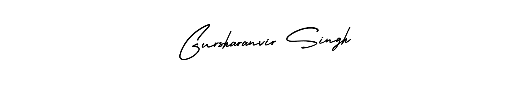 The best way (AmerikaSignatureDemo-Regular) to make a short signature is to pick only two or three words in your name. The name Gursharanvir Singh include a total of six letters. For converting this name. Gursharanvir Singh signature style 3 images and pictures png