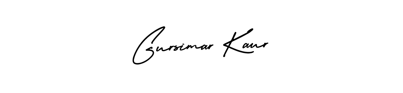 Gursimar Kaur stylish signature style. Best Handwritten Sign (AmerikaSignatureDemo-Regular) for my name. Handwritten Signature Collection Ideas for my name Gursimar Kaur. Gursimar Kaur signature style 3 images and pictures png
