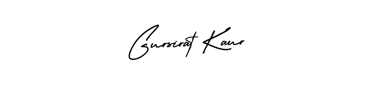 Make a beautiful signature design for name Gursirat Kaur. With this signature (AmerikaSignatureDemo-Regular) style, you can create a handwritten signature for free. Gursirat Kaur signature style 3 images and pictures png