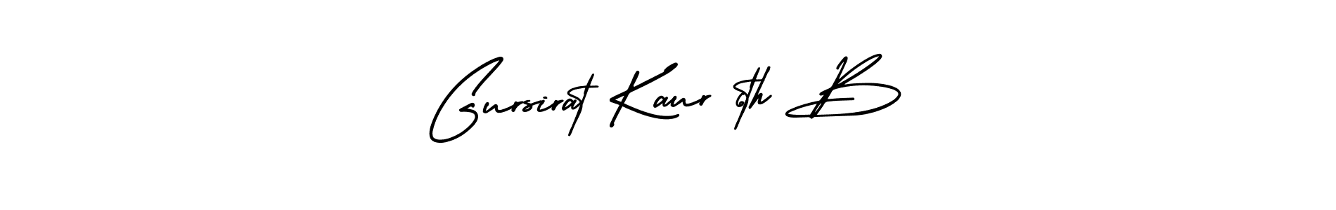 The best way (AmerikaSignatureDemo-Regular) to make a short signature is to pick only two or three words in your name. The name Gursirat Kaur 6th B include a total of six letters. For converting this name. Gursirat Kaur 6th B signature style 3 images and pictures png