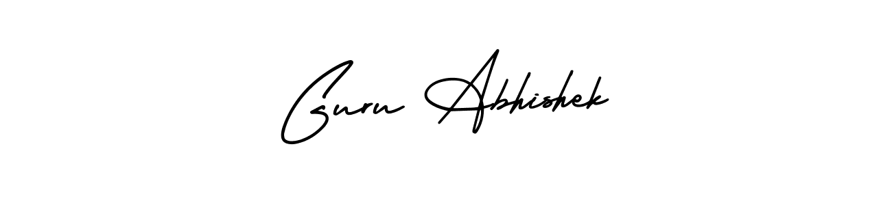 Create a beautiful signature design for name Guru Abhishek. With this signature (AmerikaSignatureDemo-Regular) fonts, you can make a handwritten signature for free. Guru Abhishek signature style 3 images and pictures png