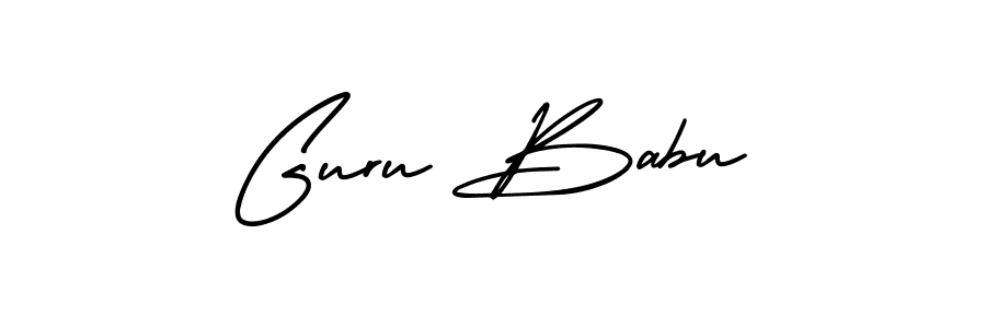 AmerikaSignatureDemo-Regular is a professional signature style that is perfect for those who want to add a touch of class to their signature. It is also a great choice for those who want to make their signature more unique. Get Guru Babu name to fancy signature for free. Guru Babu signature style 3 images and pictures png