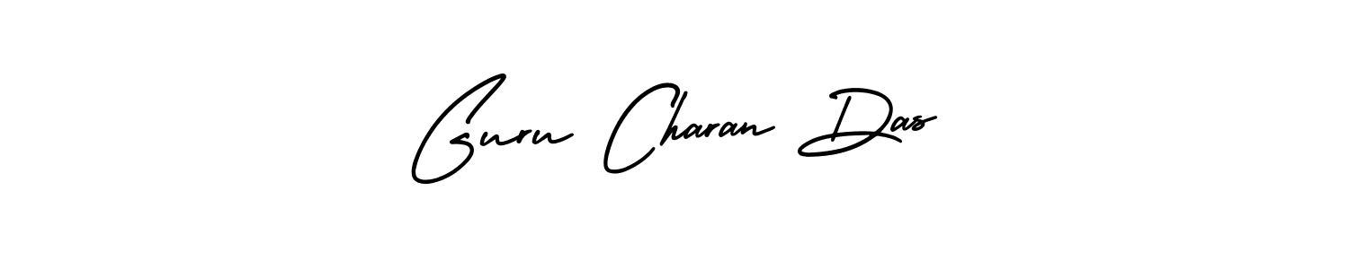The best way (AmerikaSignatureDemo-Regular) to make a short signature is to pick only two or three words in your name. The name Guru Charan Das include a total of six letters. For converting this name. Guru Charan Das signature style 3 images and pictures png