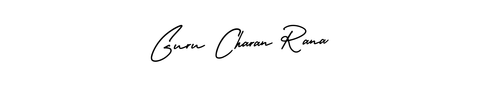 Use a signature maker to create a handwritten signature online. With this signature software, you can design (AmerikaSignatureDemo-Regular) your own signature for name Guru Charan Rana. Guru Charan Rana signature style 3 images and pictures png