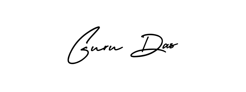 Guru Das stylish signature style. Best Handwritten Sign (AmerikaSignatureDemo-Regular) for my name. Handwritten Signature Collection Ideas for my name Guru Das. Guru Das signature style 3 images and pictures png