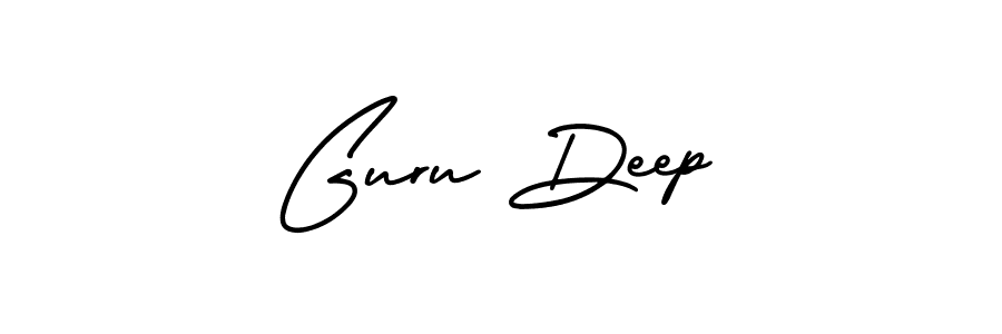 How to Draw Guru Deep signature style? AmerikaSignatureDemo-Regular is a latest design signature styles for name Guru Deep. Guru Deep signature style 3 images and pictures png
