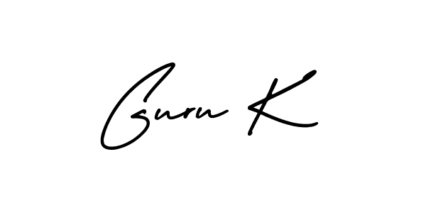 Make a short Guru K signature style. Manage your documents anywhere anytime using AmerikaSignatureDemo-Regular. Create and add eSignatures, submit forms, share and send files easily. Guru K signature style 3 images and pictures png