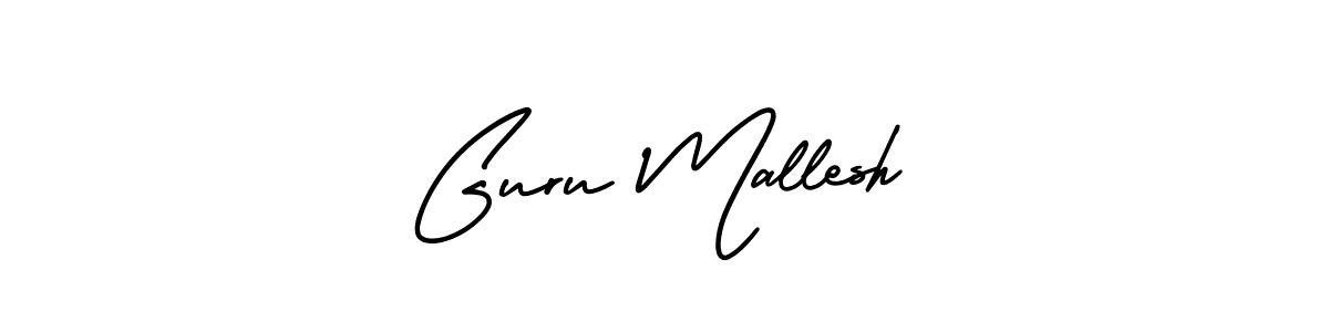 Make a beautiful signature design for name Guru Mallesh. Use this online signature maker to create a handwritten signature for free. Guru Mallesh signature style 3 images and pictures png