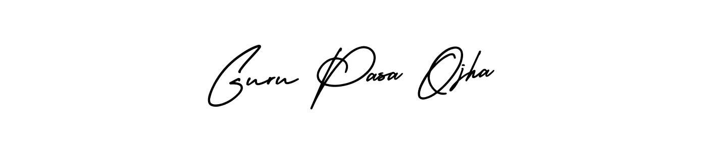 Create a beautiful signature design for name Guru Pasa Ojha. With this signature (AmerikaSignatureDemo-Regular) fonts, you can make a handwritten signature for free. Guru Pasa Ojha signature style 3 images and pictures png