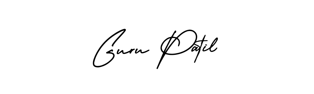 Guru Patil stylish signature style. Best Handwritten Sign (AmerikaSignatureDemo-Regular) for my name. Handwritten Signature Collection Ideas for my name Guru Patil. Guru Patil signature style 3 images and pictures png