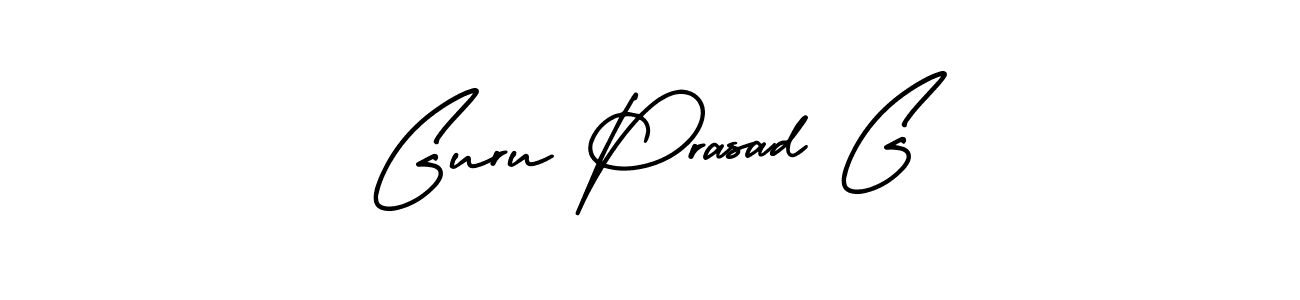 Design your own signature with our free online signature maker. With this signature software, you can create a handwritten (AmerikaSignatureDemo-Regular) signature for name Guru Prasad G. Guru Prasad G signature style 3 images and pictures png