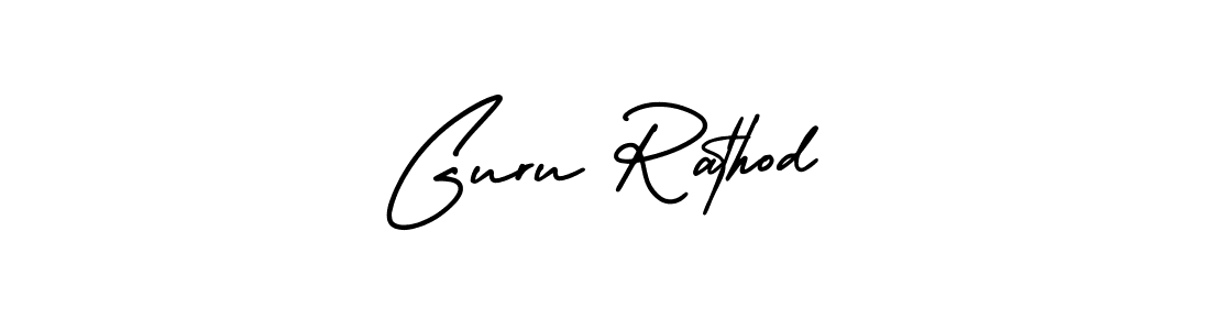 AmerikaSignatureDemo-Regular is a professional signature style that is perfect for those who want to add a touch of class to their signature. It is also a great choice for those who want to make their signature more unique. Get Guru Rathod name to fancy signature for free. Guru Rathod signature style 3 images and pictures png