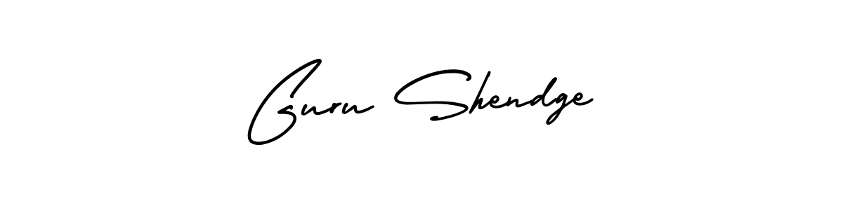 How to make Guru Shendge signature? AmerikaSignatureDemo-Regular is a professional autograph style. Create handwritten signature for Guru Shendge name. Guru Shendge signature style 3 images and pictures png