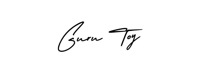 Create a beautiful signature design for name Guru Toy. With this signature (AmerikaSignatureDemo-Regular) fonts, you can make a handwritten signature for free. Guru Toy signature style 3 images and pictures png